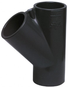 Value Collection 6" PVC Plastic Pipe Wye Schedule 40, Slip End Connections 475-060 - 37000064