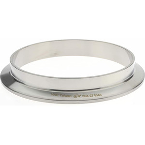 VNE 4" Clamp Style Sanitary Stainless Steel Pipe Short Welding Ferrule Tube OD Connections, Grade 304 EG2CS4.0 - 04532305