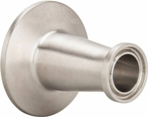 VNE 1 x 3/4" Clamp Style Sanitary Stainless Steel Pipe Concentric Reducer Tube OD Connections, Grade 316/316L EG31CC6L1.0X.75 - 04552279