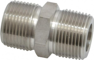 Ham-Let 3/4" 316 Stainless Steel Pipe Hex Nipple MNPT Ends, 6,800 psi 3001236 - 87854212