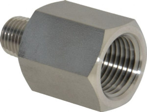 Ham-Let 1/2 x 1/4" 316 Stainless Steel Pipe Adapter FNPT x MNPT Ends, 4,600 psi 3001153 - 89370985