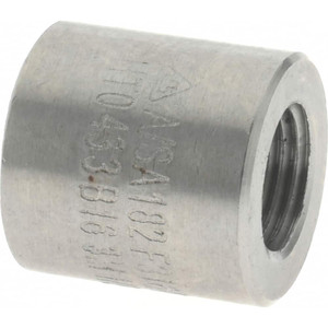 Merit Brass 1/8" 316/316L Stainless Steel Pipe Half Coupling FNPT Ends, 3,000 psi 3611HD-02 - 36906170