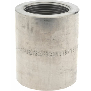 Merit Brass 1-1/4 x 1" 304/304L Stainless Steel Pipe Reducer Coupling FNPT x FNPT Ends, 3,000 psi 3412D-2016 - 08029191