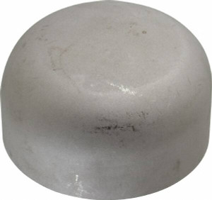 Merit Brass 3" 304L Stainless Steel Pipe End Cap Butt Weld Ends, Schedule 10 01416-48 - 75768093
