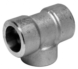 Merit Brass 1-1/2" 316 Stainless Steel Pipe Tee Socket Weld x Socket Weld x Socket Weld Ends, 150 psi SWM606-24 - 32137812