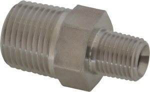 Made in USA 3/4" 316 Stainless Steel Pipe Hex Nipple MNPT Ends, 7,200 psi P-3/4-HN - 33659921