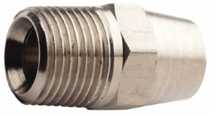 Made in USA 1/2" 316L Stainless Steel Pipe Hex Nipple MNPT x Butt Weld Ends BHC 1/2-316 - 75656884