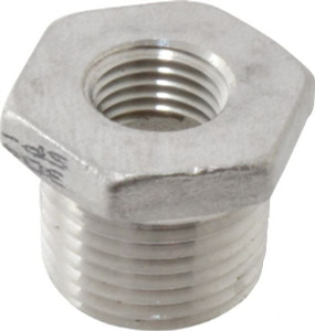 Value Collection 1/2 x 1/4" 304 Stainless Steel Pipe Hex Bushing MNPT x FNPT Ends, 150 psi SF001 - 36900546
