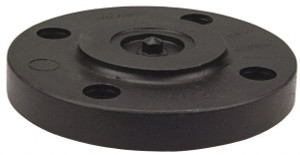 NIBCO 3" Pipe, 7-1/2" OD, Polypropylene Blind Pipe Flange Schedule 80, Black CC06050 - 86519584