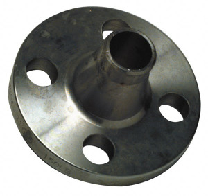 Merit Brass 5" Pipe, 10" OD, Stainless Steel, Weld Neck Pipe Flange 8-1/2" Across Bolt Hole Centers, 7/8" Bolt Hole, 150 psi, Grades 304 & 304L A45140L-80 - 04316113