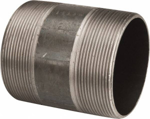 B&K Mueller Schedule 40, 4" Diam x 5" Long Steel Black Pipe Nipple Threaded 591-050BC - 62144761