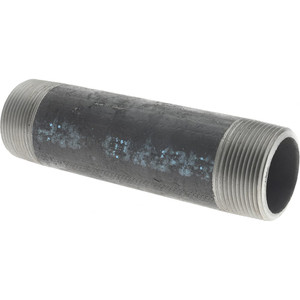 Made in USA Schedule 80, 1-1/2" Diam x 6-1/2" Long Black Pipe Nipple Threaded 0314064 - 00313791