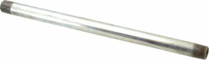 B&K Mueller Schedule 40, 3/8 x 11" Galvanized Pipe Nipple Threaded Steel 562-110HC - 62151501