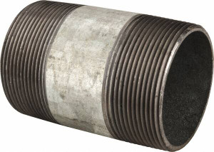 B&K Mueller Schedule 40, 3 x 5" Galvanized Pipe Nipple Threaded Steel 570-050BC - 62150974