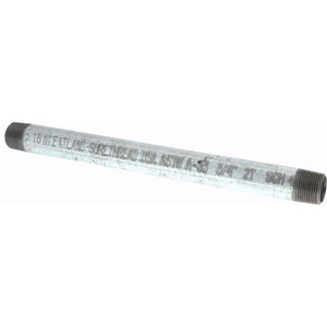 Value Collection Schedule 40, 3/4 x 12" Galvanized Pipe Nipple Threaded Steel 0206120 - 36993780