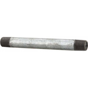 Value Collection Schedule 40, 1/4 x 4-1/2" Galvanized Pipe Nipple Threaded Steel 0202044 - 36993137