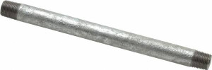 Value Collection Schedule 40, 1/8 x 5" Galvanized Pipe Nipple Welded Steel, MNPT X MNPT Connection MSCNG01050 - 62150875