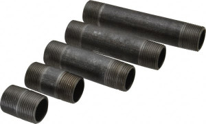 Made in USA 66 Piece, 3/4" Pipe, Black Finished Steel Pipe Nipple Set Schedule 40, (6) Close, (6) 1-1/2, (6) 2, (6) 2-1/2, (6) 3, (6) 3-1/2, (6) 4, (6) 4-1/2, (6) 5, (6) 5-1/2, (6) 6 01S06 - 83235358