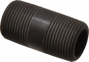 NIBCO 3/4" Pipe, 2" Long Polypropylene Threaded Plastic Pipe Nipple Schedule 80, Black CC06550 - 86519980
