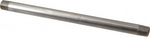 Merit Brass 3/8 x 10" 316/316L Stainless Steel Pipe Nipple Welded, Threaded, Schedule 40 6006-1000 - 36904654