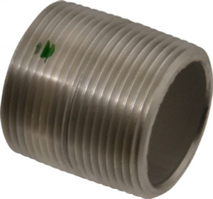 Merit Brass 1-1/4 x 1.625" 316/316L Stainless Steel Pipe Nipple Seamless, Threaded, Schedule 80 6520-001 - 36907491 Merit Brass 1-1/4 x 1.625" 316/316L Stainless Steel Pipe Nipple Seamless, Threaded, Schedule 80 6520-001 - 36907491