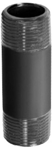 Merit Brass 1-1/2 x 10" 316/316L Stainless Steel Pipe Nipple Welded, Threaded, Schedule 40 6024-1000 - 36905321