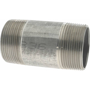 Merit Brass 2-1/2 x 5" 316/316L Stainless Steel Pipe Nipple Welded, Threaded, Schedule 40 6040-500 - 36905511