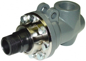 Barco Seals 2 NPT Left Hand Rotor Thread, 2" NPT Port, 10-5/8" Body Length, Dual Flow, High Temperature (Steam), Rotary Union 200 Max RPM, 225 Max Steam psi, 400 Max Water psi BC-54000-32-51 - 74087784