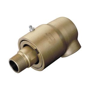 Duff-Norton 1-1/2 NPT Right Hand Rotor Thread, 1-1/2" NPT Port, 11-3/8" Body Length, Dual Flow, General Purpose (Stationary Syphon), Rotary Union 320 Max Shaft RPM, 1500 Max Machine Thread RPM, 700 Max Pipe Thread RPM 440146C - 06689400