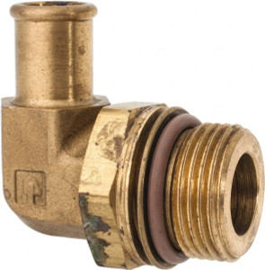 Parker Hannifin 5/8 x M27 Pipe, 150 psi, Brass ISO Port Adapter Hose Barb x Metric Adapter, Viton, M27x2 Thread 169HB-10-MI27 - 04094090