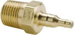 Parker Hannifin 3/32 x 11/64" Tube ID, 1/8-27 Thread, Metal Barb Tube to Pipe Adapter Brass, 5/32 x 1/4" Tube OD 28-4-5/32-2 - 01795665