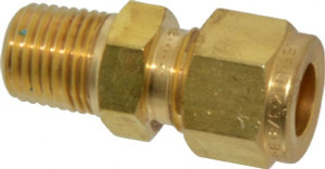 Ham-Let 3/8" Tube OD x 1/4 MPT Brass Compression Tube Male Connector Comp x MNPT Ends 3102171 - 86760931
