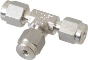 Ham-Let 1/8" Tube OD Stainless Steel Compression Tube Union Tee Comp x Comp x Comp Ends 3001705 - 86760279