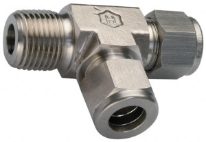 Ham-Let 3/8" Tube OD x 3/8 MPT Stainless Steel Compression Tube Male Run Tee Comp x MNPT x Comp Ends 3000593 - 87854899