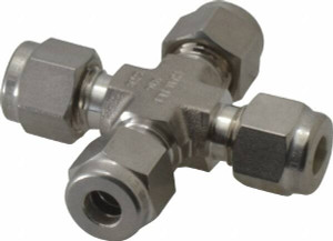 Ham-Let 1/4" Tube OD Stainless Steel Compression Tube Union Cross All Comp Ends 3001001 - 87954947