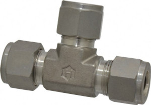 Ham-Let 1/2" Tube OD Stainless Steel Compression Tube Union Tee Comp x Comp x Comp Ends 3001711 - 86760311