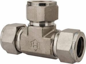 Ham-Let 3/4" Tube OD Stainless Steel Compression Tube Union Tee Comp x Comp x Comp Ends 3001713 - 86760337