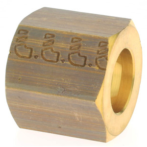 Legris 8mm Tube OD Brass Compression Tube Nut Comp Ends, 320 Max psi, -40 to 210°F 0110 08 00 - 03751930