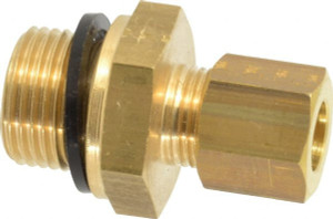 Legris 8mm Tube OD x 3/8 BSPP Brass Compression Tube Male Connector Comp x MBSPP Ends, 320 Max psi, -40 to 210°F 0101 08 17 - 03751328