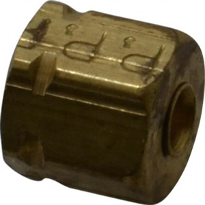 Parker Hannifin 1/8" Tube OD Brass Compression Tube Nut & Sleeve -65 to 250°F 61CA-2 - 63034169