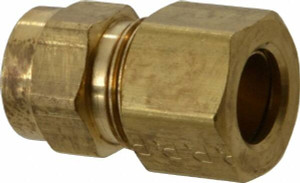 Parker Hannifin 3/8" Tube OD x 1/8-27 NPTF Brass Compression Tube Female Connector Comp x FNPT Ends, 200 Max psi, -65 to 250°F 66C-6-2 - 63031538