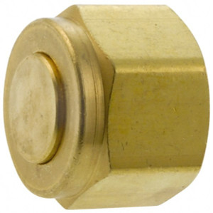 Parker Hannifin 1/8" Tube OD Brass Compression Tube Plug Comp Ends, 3,600 Max psi, 7/16" Hex 2BLP2-B - 71773535