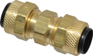 Parker Hannifin 3/8" Tube OD Brass Compression Tube Union Comp x Comp Ends, 150 Max psi, 0 to 150°F 62P-6 - 63032999