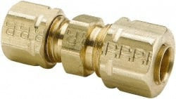 Parker Hannifin 7/8" Tube OD Brass Compression Tube Union Comp x Comp Ends, -65 to 250°F 62CA-14 - 63034250