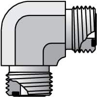 Parker Hannifin 3/4" Tube OD UN/UNF Steel Compression Tube Union Elbow O-ring Face Seal Ends, 6,000 Max psi, 1-3/16" Hex 12 ELO-S - 93462471