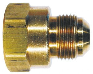 CerroBrass 5/16" Tube OD x 1/8" Thread 45° Brass Flared Tube Female Connector Flare x FIP Ends P-U3-5A - 36984730