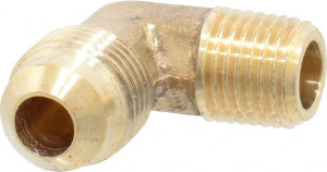 CerroBrass 3/8" Tube OD x 1/4" Thread 45° Brass Flared Tube Male Elbow Flare x MIP Ends P-E1-6B - 36984987 CerroBrass 3/8" Tube OD x 1/4" Thread 45° Brass Flared Tube Male Elbow Flare x MIP Ends P-E1-6B - 36984987