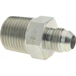 Eaton 3/8" Tube OD x 1/2" NPT 37° Steel Flared Tube Male Connector Flare x MNPT Ends 2021-8-6S - 06681886