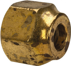 Parker Hannifin 1/2 x 3/8" Tube OD x 3/4-16 UNF 45° Brass Flared Tube Short Nut Flare Ends 14FS-8-6 - 62249727