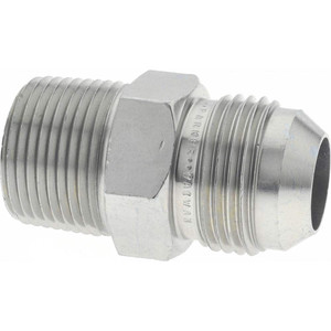 Parker Hannifin 3/4" Tube OD x 3/4" NPTF 37° Steel Flared Tube Male Connector Flare x MNPTF Ends 12 FTX-S - 09105487